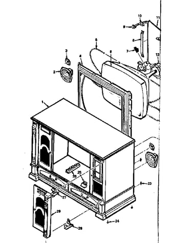 Model no. 564.49750450 cabinet parts