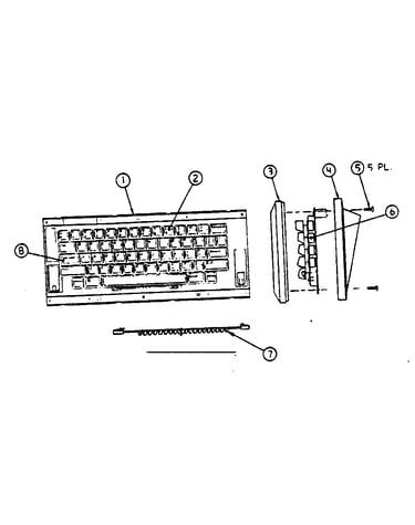 Macintosh keyboard assembly