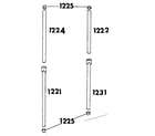 Sears 30864705 frame assembly diagram