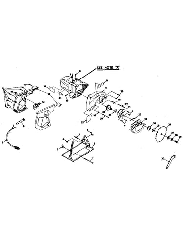 Blade and base assembly