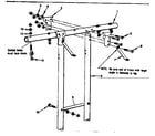 Sears 70172001-80 legs and top bar assembly diagram