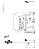 Cabinet & component parts ass'y.