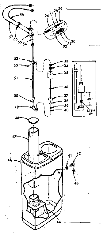 Salt storage tank, brine valve, nozzle & venturi assembly