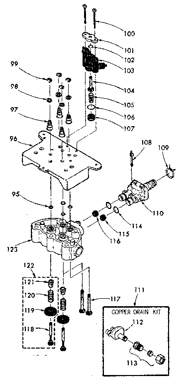 VALVE CAP, SAFETY VALVE AND FLOW WASHER HOUSING