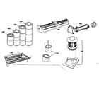 Kenmore 155845300 chimney and optional equipment diagram