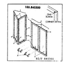 Kenmore 155845300 doors diagram
