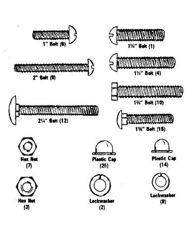 Screws and washers