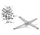 Sears 51271201-81 top and bottom seat supports diagram
