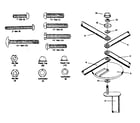 Sears 51271201-81 push rods and screws diagram