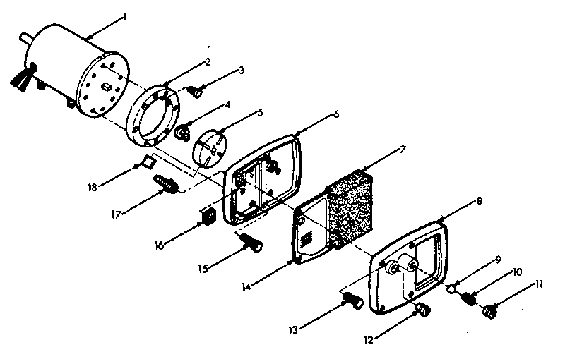 Motor and pump assembly