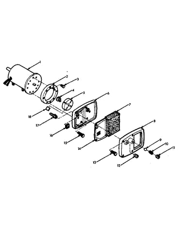 Motor and pump assembly