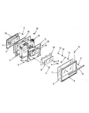 Oven door section