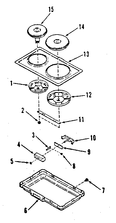 Option electric hob element module kit 4998530