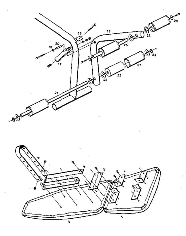 Leg lift and bench assembly