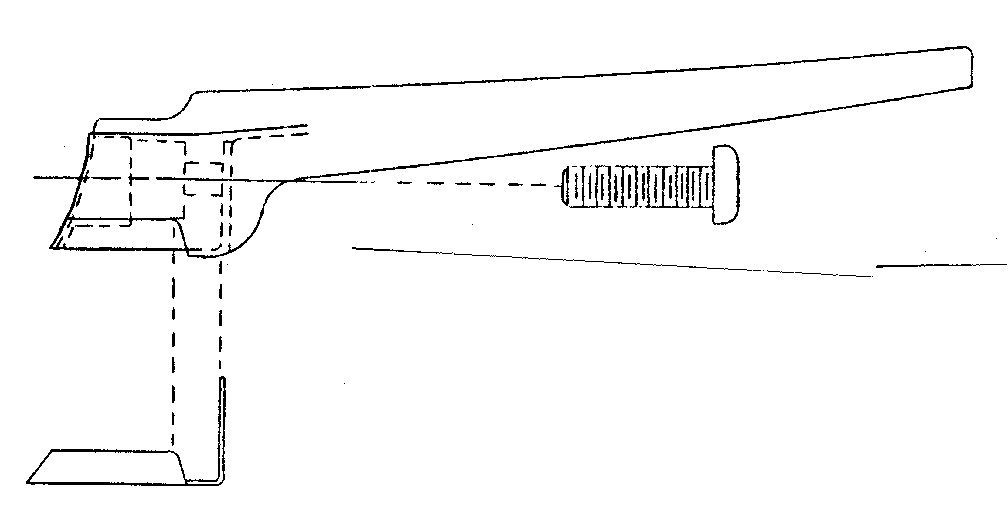 Black long handle
