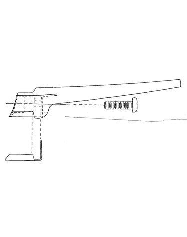 Black long handle