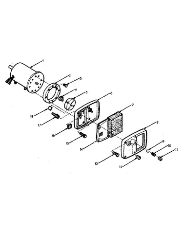 Motor and pump assembly