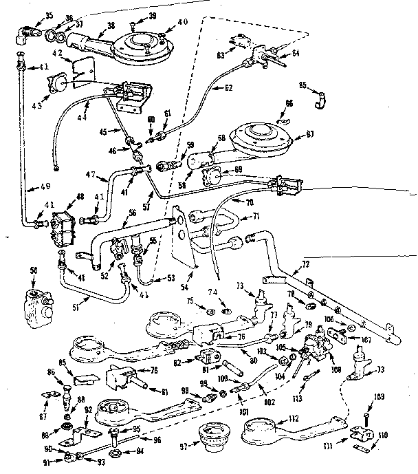 Burner section