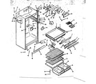 Kenmore 6287626540 refrigerator cabinet parts diagram