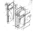 Kenmore 6287626540 refrigerator door parts diagram