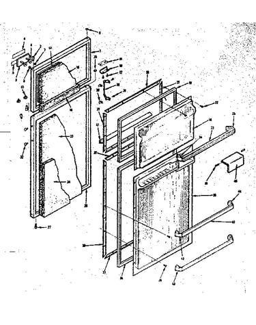 Refrigerator door parts