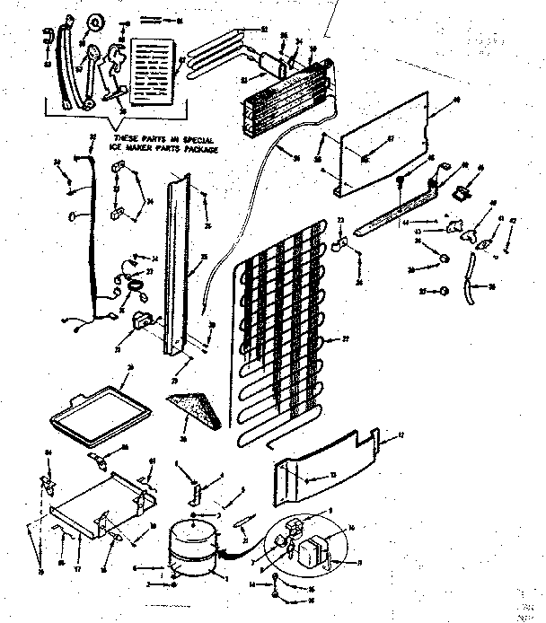 Refrigerator unit parts