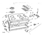 Kenmore 1037003010 maintop and body section diagram