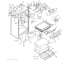 Kenmore 6287626511 refrigerator cabinet parts diagram