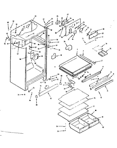Refrigerator cabinet parts