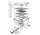 Kenmore 25822012 grill and burner section diagram