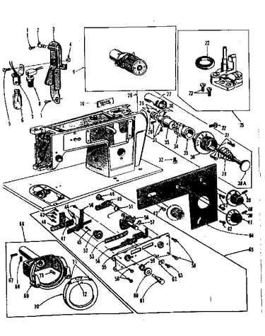 Bobbin winder and tension controls