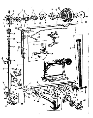 Presser bar and shuttle assembly