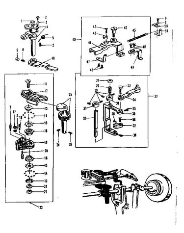 Zigzag guide assembly