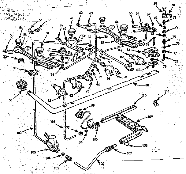 Burner section