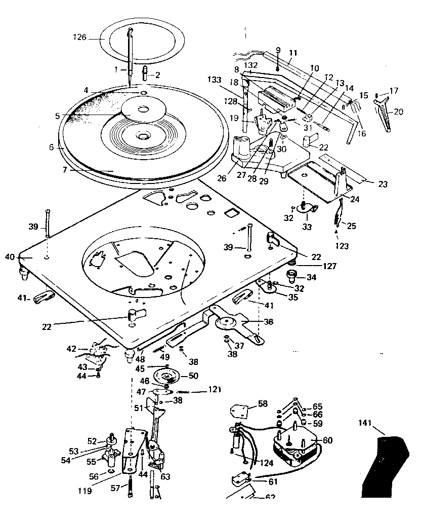 Changer exploded view