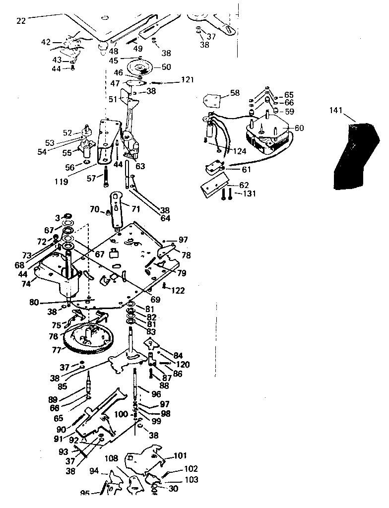 Sub plate rivet assembly