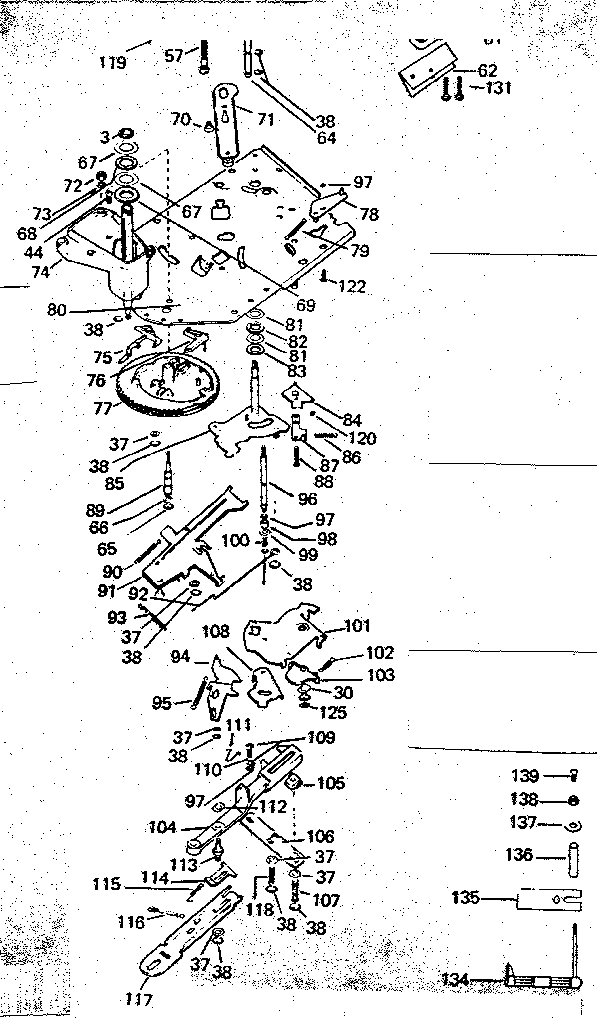 Selector plate rivet assembly