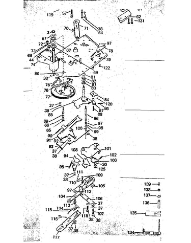 Selector plate rivet assembly