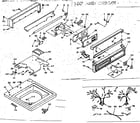Kenmore 1106504806 top and console assembly diagram