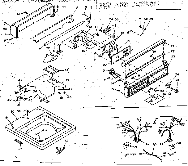 Top and console assembly
