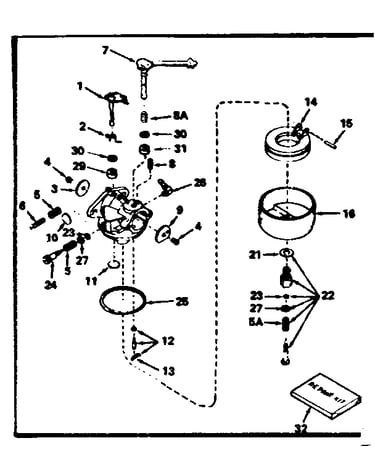 Carburetor no. 631070a