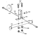 DP 15-3030 leg brace (with pulley/cable assembly) diagram