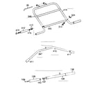 Lifestyler 15603 handlebar assembly, lat bar & short pulley bar diagram