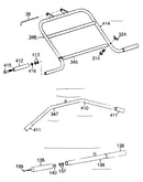 Handlebar assembly, lat bar & short pulley bar