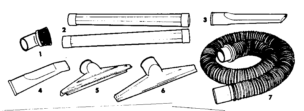 2-1/2" diameter plastic accessories