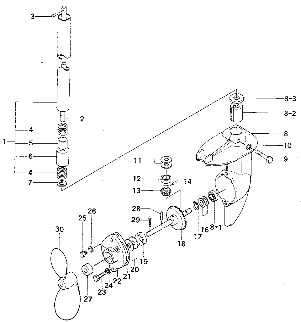 Drive shaftpipe and gear case