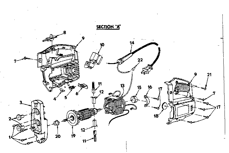 Field and armature assembly
