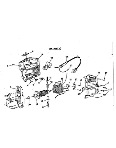 Field and armature assembly