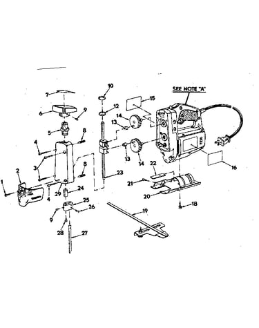 Gear and blade assembly