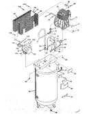 Air compressor diagram - vertical